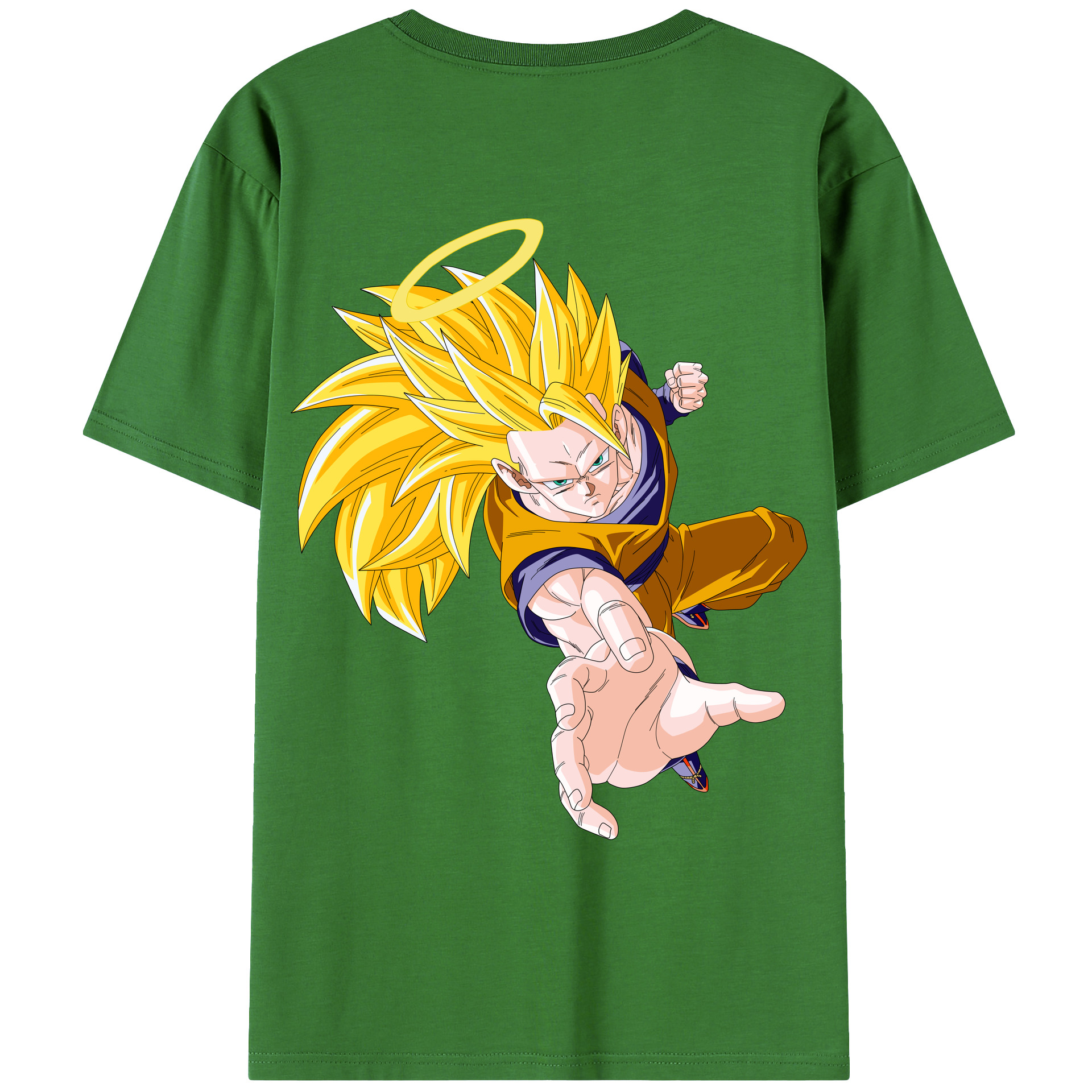 （画像用） ドラゴンボール 孫悟空（そん ごくう）Son Goku カカロット DRAGON BALL Kakarotto レディース半袖Tシャツ(バックプリント)